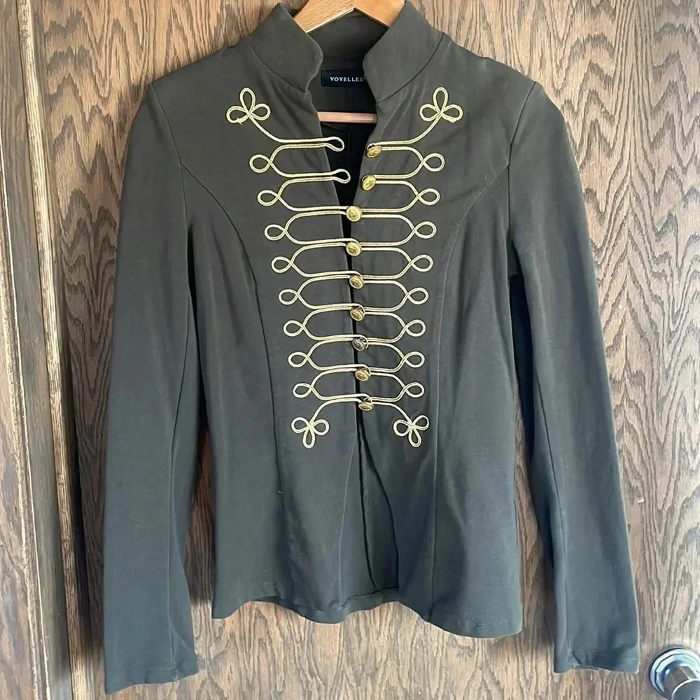Army Green Band Jacket‎